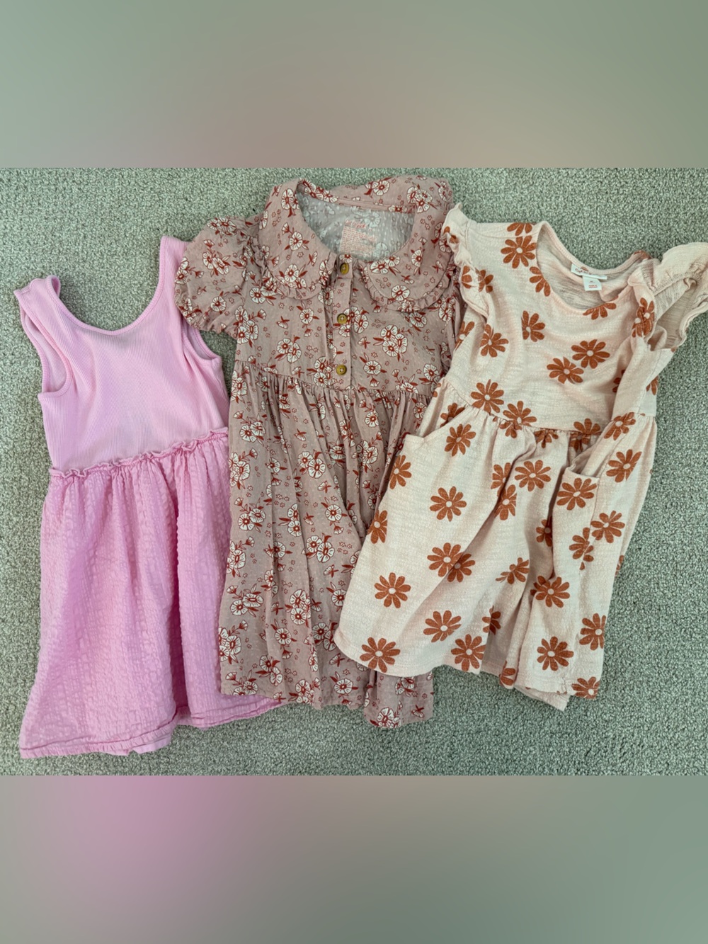 4T Girls' Pink & Floral Cat & Jack  dresses - set of 3